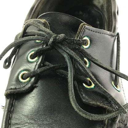 【現状渡し品】【メンズ】 RUSSELL MOCCASIN ラッセル モカシン DECK SHOES デッキシューズ 靴 165-260706-na-18-tagh サイズ：8 1/2 カラー：BLACK 万代Net店