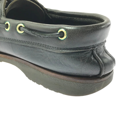 【現状渡し品】【メンズ】 RUSSELL MOCCASIN ラッセル モカシン DECK SHOES デッキシューズ 靴 165-260706-na-18-tagh サイズ：8 1/2 カラー：BLACK 万代Net店