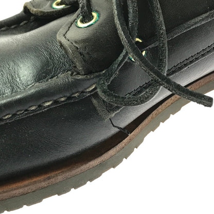 【現状渡し品】【メンズ】 RUSSELL MOCCASIN ラッセル モカシン DECK SHOES デッキシューズ 靴 165-260706-na-18-tagh サイズ：8 1/2 カラー：BLACK 万代Net店
