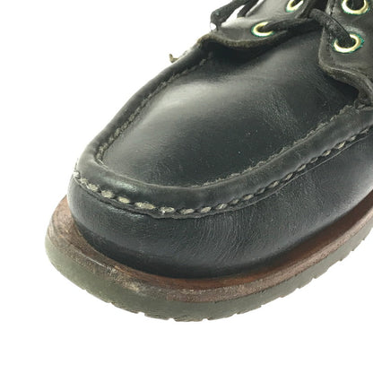 【現状渡し品】【メンズ】 RUSSELL MOCCASIN ラッセル モカシン DECK SHOES デッキシューズ 靴 165-260706-na-18-tagh サイズ：8 1/2 カラー：BLACK 万代Net店