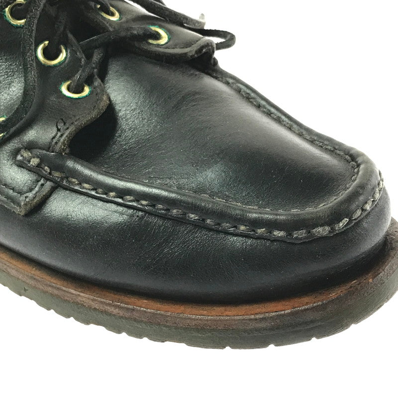 【現状渡し品】【メンズ】 RUSSELL MOCCASIN ラッセル モカシン DECK SHOES デッキシューズ 靴 165-260706-na-18-tagh サイズ：8 1/2 カラー：BLACK 万代Net店