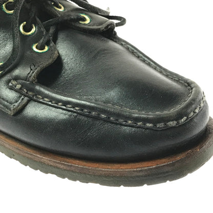 【現状渡し品】【メンズ】 RUSSELL MOCCASIN ラッセル モカシン DECK SHOES デッキシューズ 靴 165-260706-na-18-tagh サイズ：8 1/2 カラー：BLACK 万代Net店