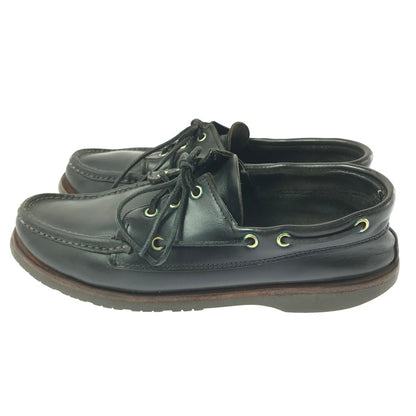 【現状渡し品】【メンズ】 RUSSELL MOCCASIN ラッセル モカシン DECK SHOES デッキシューズ 靴 165-260706-na-18-tagh サイズ：8 1/2 カラー：BLACK 万代Net店