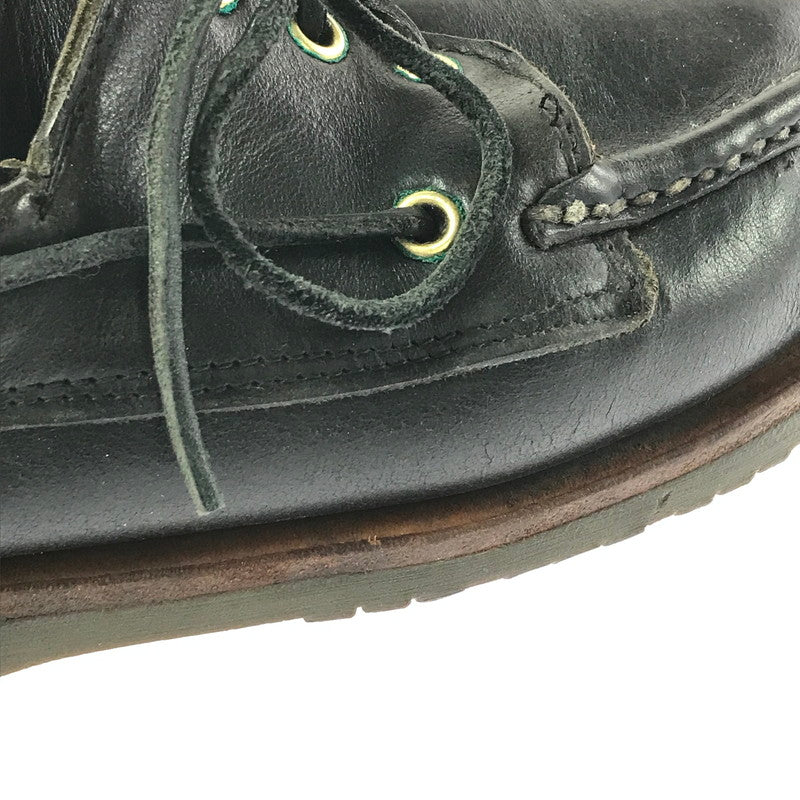 【現状渡し品】【メンズ】 RUSSELL MOCCASIN ラッセル モカシン DECK SHOES デッキシューズ 靴 165-260706-na-18-tagh サイズ：8 1/2 カラー：BLACK 万代Net店