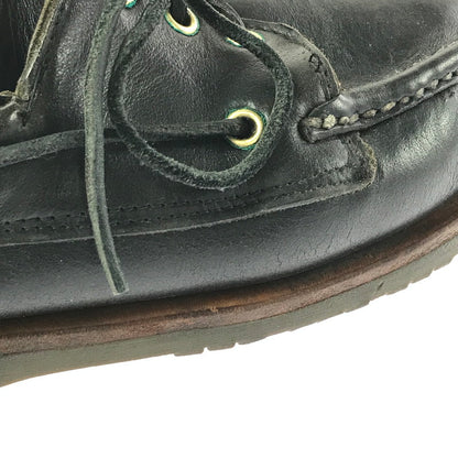 【現状渡し品】【メンズ】 RUSSELL MOCCASIN ラッセル モカシン DECK SHOES デッキシューズ 靴 165-260706-na-18-tagh サイズ：8 1/2 カラー：BLACK 万代Net店