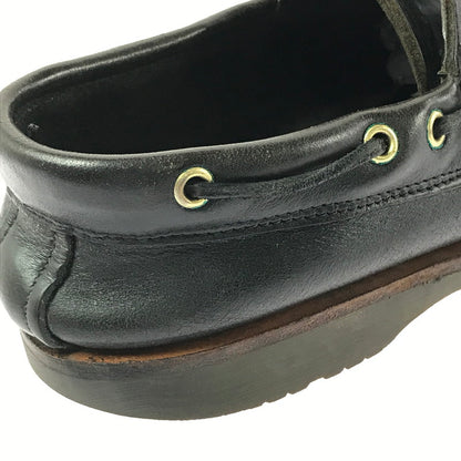 【現状渡し品】【メンズ】 RUSSELL MOCCASIN ラッセル モカシン DECK SHOES デッキシューズ 靴 165-260706-na-18-tagh サイズ：8 1/2 カラー：BLACK 万代Net店