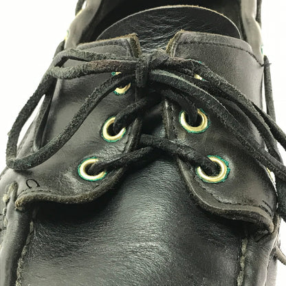【現状渡し品】【メンズ】 RUSSELL MOCCASIN ラッセル モカシン DECK SHOES デッキシューズ 靴 165-260706-na-18-tagh サイズ：8 1/2 カラー：BLACK 万代Net店