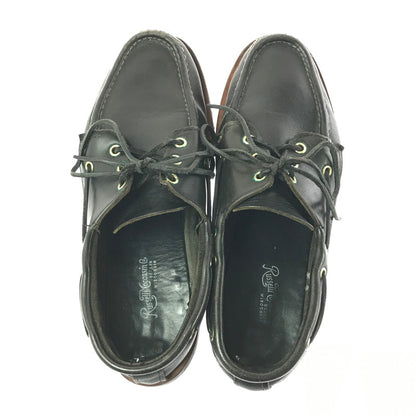 【現状渡し品】【メンズ】 RUSSELL MOCCASIN ラッセル モカシン DECK SHOES デッキシューズ 靴 165-260706-na-18-tagh サイズ：8 1/2 カラー：BLACK 万代Net店