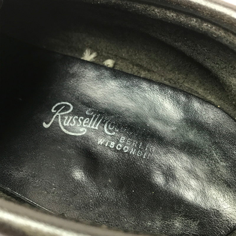 【現状渡し品】【メンズ】 RUSSELL MOCCASIN ラッセル モカシン DECK SHOES デッキシューズ 靴 165-260706-na-18-tagh サイズ：8 1/2 カラー：BLACK 万代Net店