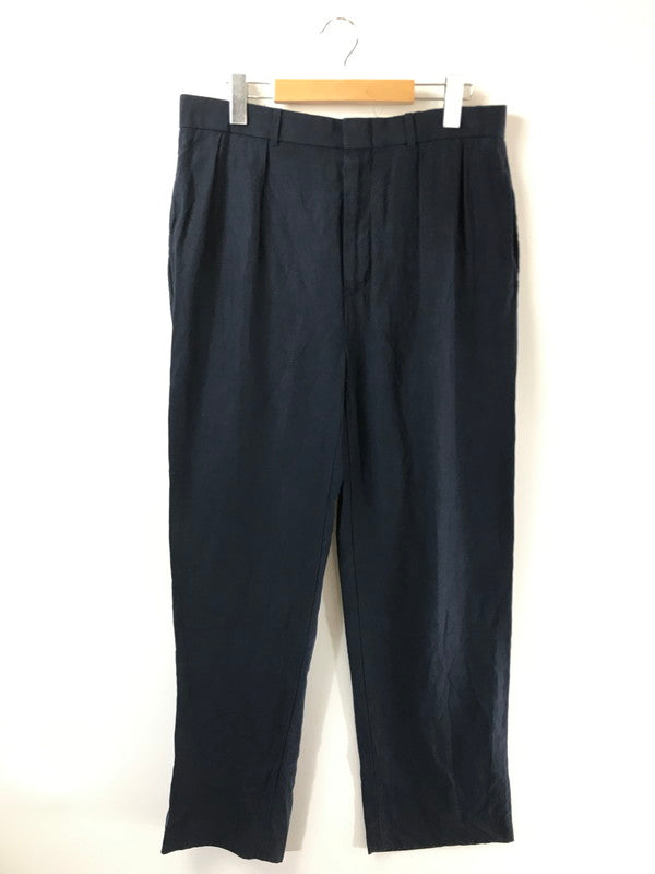 【中古品】【メンズ】 POLO RALPH LAUREN ポロ ラルフ ローレン LINEN SILK 2TACK PANTS リネン シルク ツータック パンツ ボトムス 157-260709-rt-05-tag サイズ：34×30 カラー：ネイビー 万代Net店