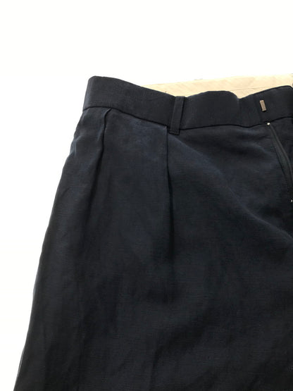 【中古品】【メンズ】 POLO RALPH LAUREN ポロ ラルフ ローレン LINEN SILK 2TACK PANTS リネン シルク ツータック パンツ ボトムス 157-260709-rt-05-tag サイズ：34×30 カラー：ネイビー 万代Net店