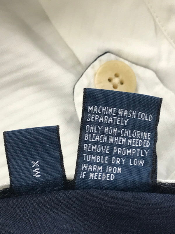 【中古品】【メンズ】 POLO RALPH LAUREN ポロ ラルフ ローレン LINEN SILK 2TACK PANTS リネン シルク ツータック パンツ ボトムス 157-260709-rt-05-tag サイズ：34×30 カラー：ネイビー 万代Net店