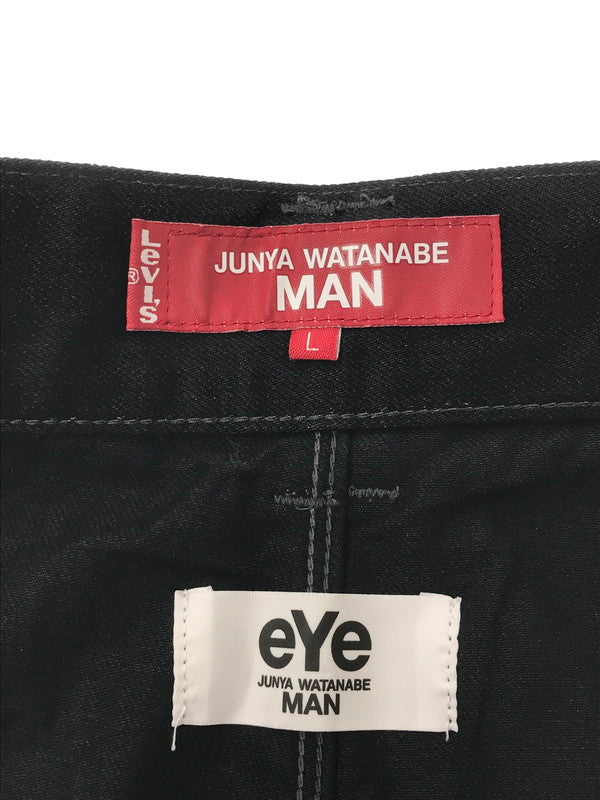 【中古品】【メンズ】 LEVI'S リーバイス × JUNYA WATANABE MAN ジュンヤ ワタナベ マン HALF DENIM PANTS WQ-P906 ハーフ デニム パンツ ボトムス 151-260709-rt-01-tag サイズ：L カラー：ブラック 万代Net店