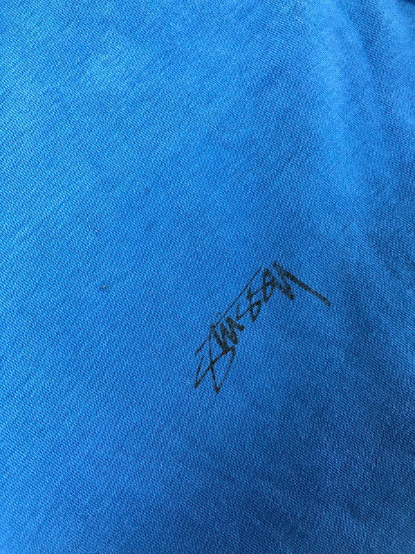 【中古品】【メンズ】 STUSSY ステューシー LAZY SS TEE 1140283 レイジー ショートスリーブ Tシャツ トップス 半袖Tシャツ 142-260709-rt-26-tag サイズ：M カラー：ブルー 万代Net店