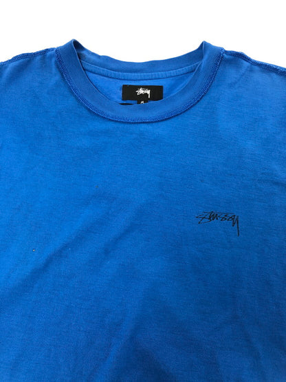 【中古品】【メンズ】 STUSSY ステューシー LAZY SS TEE 1140283 レイジー ショートスリーブ Tシャツ トップス 半袖Tシャツ 142-260709-rt-26-tag サイズ：M カラー：ブルー 万代Net店