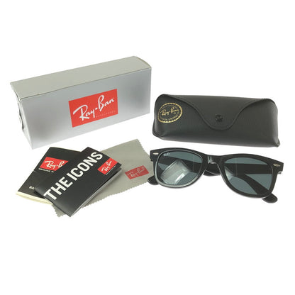 【中古品】【メンズ】 RAY BAN レイバン ORIGINAL WAYFARER CLASSIC SUNGLASSES RB2140 オリジナル ウェイファーラー クラシック サングラス 203-260717-rt-21-tagh サイズ：50ロ22 150 カラー：ブラック 万代Net店