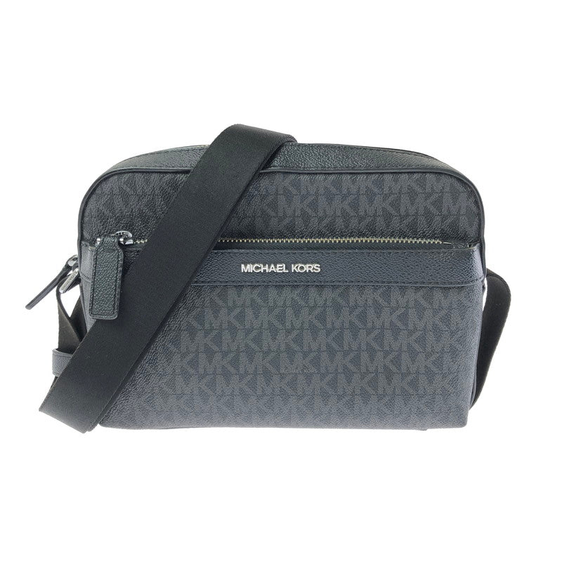 【中古品】【レディース】 MICHAEL KORS マイケル コース MK SIGNATURE SHOULDER BAG 37F2LCOC5B シグネイチャー ショルダー バッグ カバン 188-260717-rt-27-tagh カラー：ブラック 万代Net店