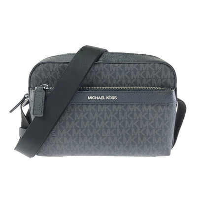 【中古品】【レディース】 MICHAEL KORS マイケル コース MK SIGNATURE SHOULDER BAG 37F2LCOC5B シグネイチャー ショルダー バッグ カバン 188-260717-rt-27-tagh カラー：ブラック 万代Net店