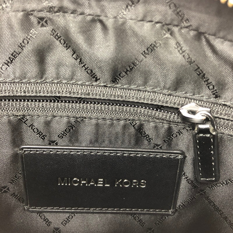 【中古品】【レディース】 MICHAEL KORS マイケル コース MK SIGNATURE SHOULDER BAG 37F2LCOC5B シグネイチャー ショルダー バッグ カバン 188-260717-rt-27-tagh カラー：ブラック 万代Net店