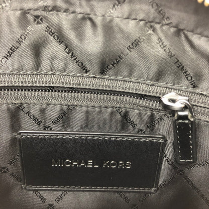 【中古品】【レディース】 MICHAEL KORS マイケル コース MK SIGNATURE SHOULDER BAG 37F2LCOC5B シグネイチャー ショルダー バッグ カバン 188-260717-rt-27-tagh カラー：ブラック 万代Net店
