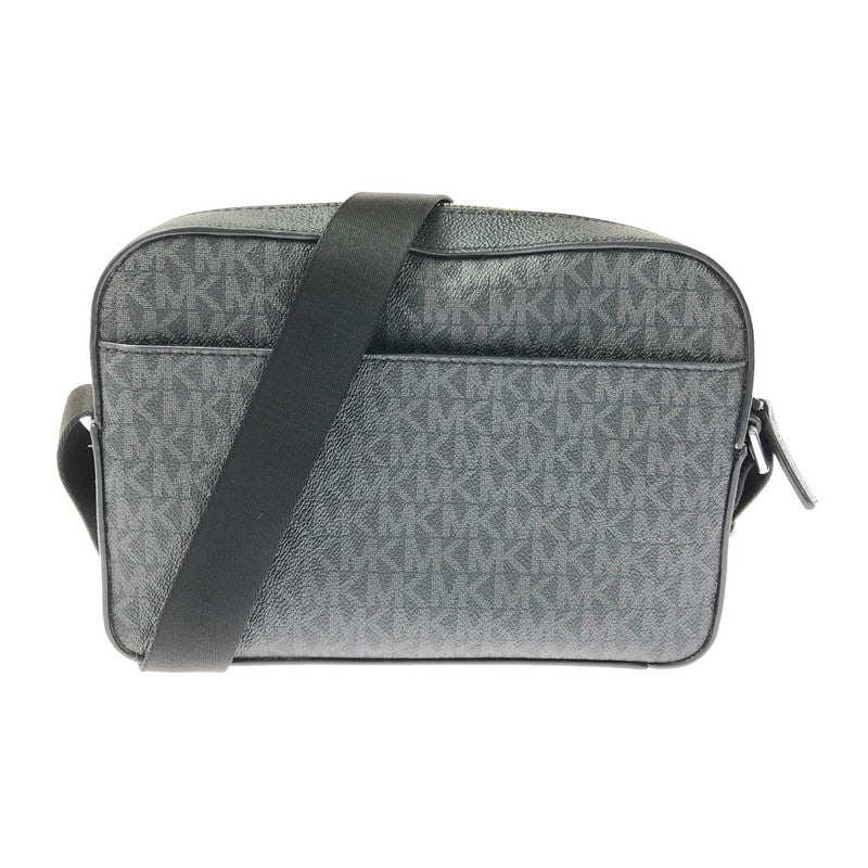 【中古品】【レディース】 MICHAEL KORS マイケル コース MK SIGNATURE SHOULDER BAG 37F2LCOC5B シグネイチャー ショルダー バッグ カバン 188-260717-rt-27-tagh カラー：ブラック 万代Net店