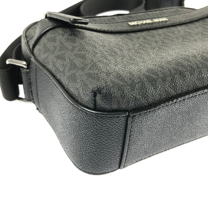 【中古品】【レディース】 MICHAEL KORS マイケル コース MK SIGNATURE SHOULDER BAG 37F2LCOC5B シグネイチャー ショルダー バッグ カバン 188-260717-rt-27-tagh カラー：ブラック 万代Net店