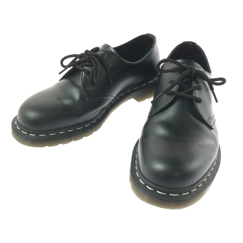 【中古品】【メンズ】 DR.MARTENS ドクターマーチン 24757 WHITE STITCH 3EYE SHOES ホワイト ステッチ 3ホール シューズ 靴 164-260706-na-19-tagh サイズ：UK 9 US 10 M カラー：BLACK 万代Net店