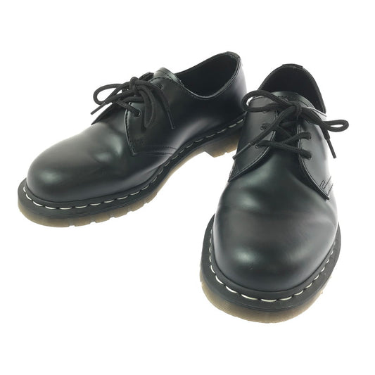 【中古品】【メンズ】 DR.MARTENS ドクターマーチン 24757 WHITE STITCH 3EYE SHOES ホワイト ステッチ 3ホール シューズ 靴 164-260706-na-19-tagh サイズ：UK 9 US 10 M カラー：BLACK 万代Net店