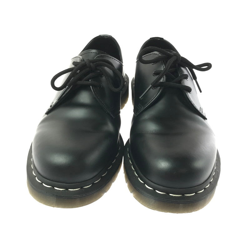【中古品】【メンズ】 DR.MARTENS ドクターマーチン 24757 WHITE STITCH 3EYE SHOES ホワイト ステッチ 3ホール シューズ 靴 164-260706-na-19-tagh サイズ：UK 9 US 10 M カラー：BLACK 万代Net店