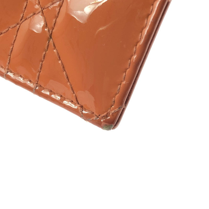 【現状渡し品】【レディース】 CHRISTIAN DIOR LADY DIOR LOTUS WALLET レディ ディオール ロータス ウォレット 三つ折り財布 財布 181-260710-ki-01-tagh カラー：コーラルピンク 万代Net店