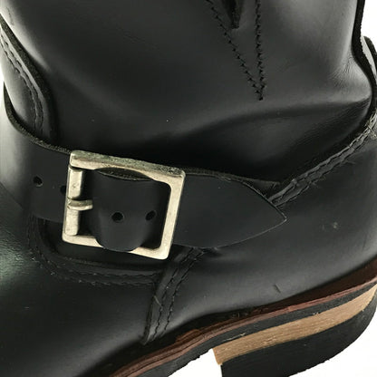 【中古品】【メンズ】 RED WING レッドウィング 8INCH SHORT ENGINEER BOOTS 2976 8インチ ショート エンジニア ブーツ 靴 164-260706-na-11-tagh サイズ：25.5cm US 7 1/2 カラー：BLACK 万代Net店