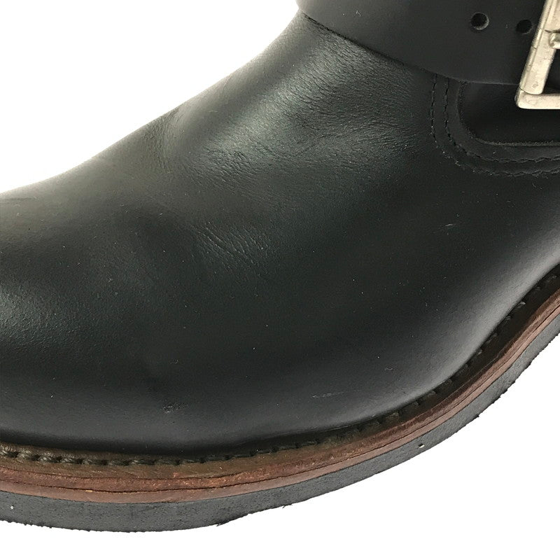 【中古品】【メンズ】 RED WING レッドウィング 8INCH SHORT ENGINEER BOOTS 2976 8インチ ショート エンジニア ブーツ 靴 164-260706-na-11-tagh サイズ：25.5cm US 7 1/2 カラー：BLACK 万代Net店