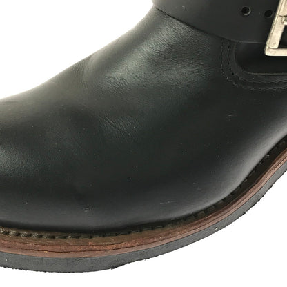 【中古品】【メンズ】 RED WING レッドウィング 8INCH SHORT ENGINEER BOOTS 2976 8インチ ショート エンジニア ブーツ 靴 164-260706-na-11-tagh サイズ：25.5cm US 7 1/2 カラー：BLACK 万代Net店
