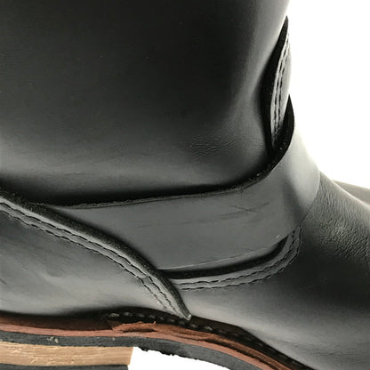 【中古品】【メンズ】 RED WING レッドウィング 8INCH SHORT ENGINEER BOOTS 2976 8インチ ショート エンジニア ブーツ 靴 164-260706-na-11-tagh サイズ：25.5cm US 7 1/2 カラー：BLACK 万代Net店