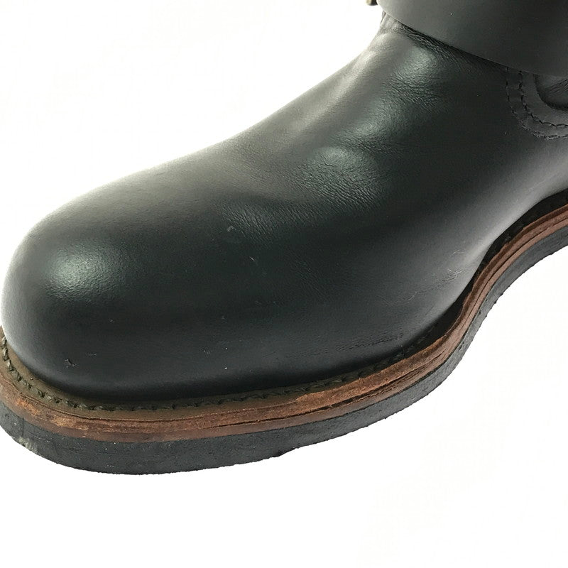 【中古品】【メンズ】 RED WING レッドウィング 8INCH SHORT ENGINEER BOOTS 2976 8インチ ショート エンジニア ブーツ 靴 164-260706-na-11-tagh サイズ：25.5cm US 7 1/2 カラー：BLACK 万代Net店