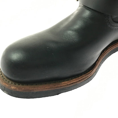 【中古品】【メンズ】 RED WING レッドウィング 8INCH SHORT ENGINEER BOOTS 2976 8インチ ショート エンジニア ブーツ 靴 164-260706-na-11-tagh サイズ：25.5cm US 7 1/2 カラー：BLACK 万代Net店