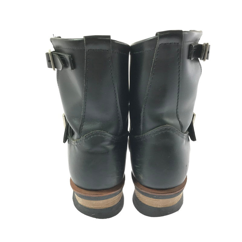 【中古品】【メンズ】 RED WING レッドウィング 8INCH SHORT ENGINEER BOOTS 2976 8インチ ショート エンジニア ブーツ 靴 164-260706-na-11-tagh サイズ：25.5cm US 7 1/2 カラー：BLACK 万代Net店