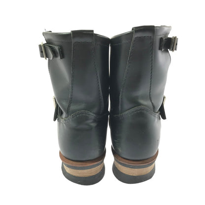 【中古品】【メンズ】 RED WING レッドウィング 8INCH SHORT ENGINEER BOOTS 2976 8インチ ショート エンジニア ブーツ 靴 164-260706-na-11-tagh サイズ：25.5cm US 7 1/2 カラー：BLACK 万代Net店