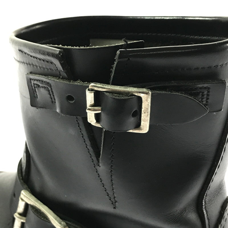 【中古品】【メンズ】 RED WING レッドウィング 8INCH SHORT ENGINEER BOOTS 2976 8インチ ショート エンジニア ブーツ 靴 164-260706-na-11-tagh サイズ：25.5cm US 7 1/2 カラー：BLACK 万代Net店