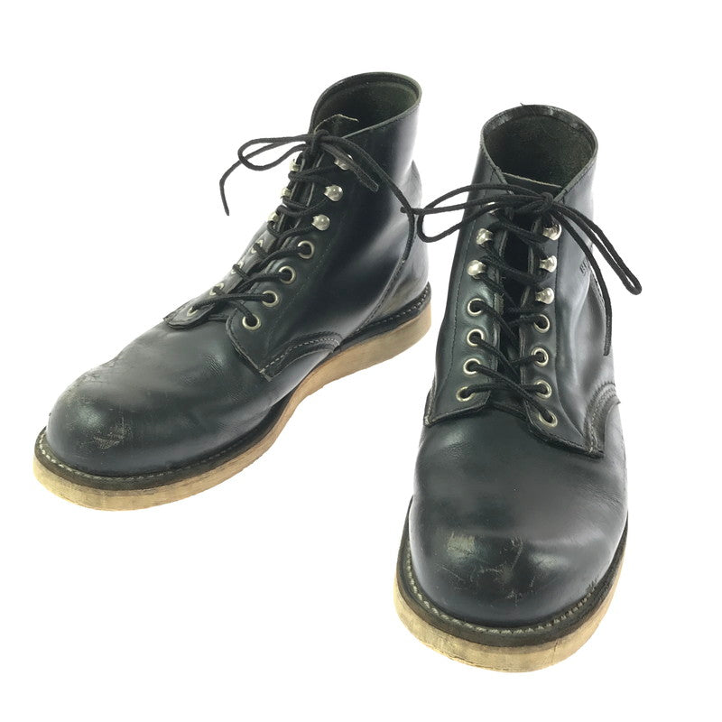 【現状渡し品】【メンズ】 RED WING レッドウィング 6-INCH CLASSIC ROUND 8165 6インチ クラシック ラウンド ブーツ 靴 164-260706-na-13-tagh サイズ：US 8 カラー：BLACK 万代Net店