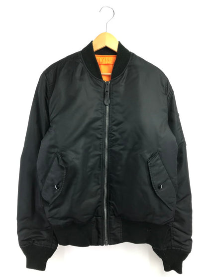 【中古品】【メンズ】 ALPHA INDUSTRIES アルファ インダストリーズ MA-1 FLIGHT JACKET 0615-00-573-8335 フライトジャケット アウター 145-260707-na-14-tagh サイズ：L カラー：ブラック 万代Net店