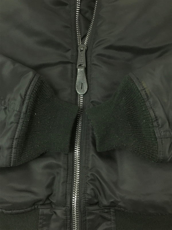 【中古品】【メンズ】 ALPHA INDUSTRIES アルファ インダストリーズ MA-1 FLIGHT JACKET 0615-00-573-8335 フライトジャケット アウター 145-260707-na-14-tagh サイズ：L カラー：ブラック 万代Net店