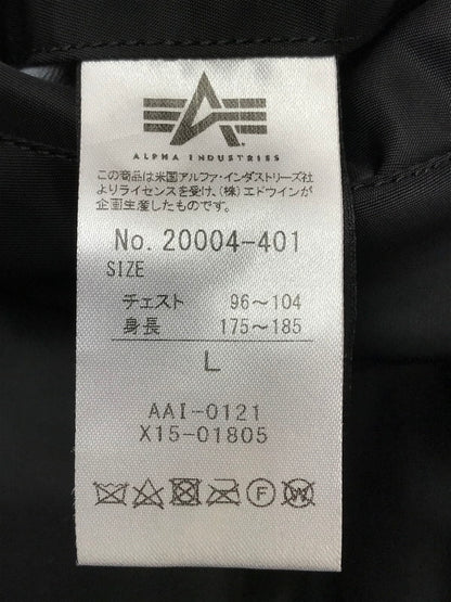 【中古品】【メンズ】 ALPHA INDUSTRIES アルファ インダストリーズ MA-1 FLIGHT JACKET 0615-00-573-8335 フライトジャケット アウター 145-260707-na-14-tagh サイズ：L カラー：ブラック 万代Net店