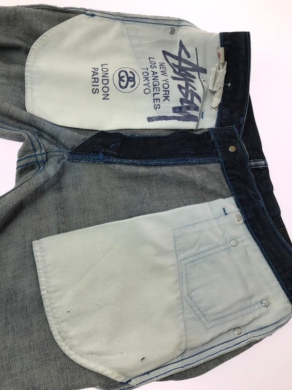【中古品】【メンズ】 STUSSY ステューシー × LEVI'S リーバイス PCL16B SS505 DENIM PANTS デニムパンツ ボトムス 153-260707-na-18-tagh サイズ：W32 L30 カラー：インディゴ 万代Net店