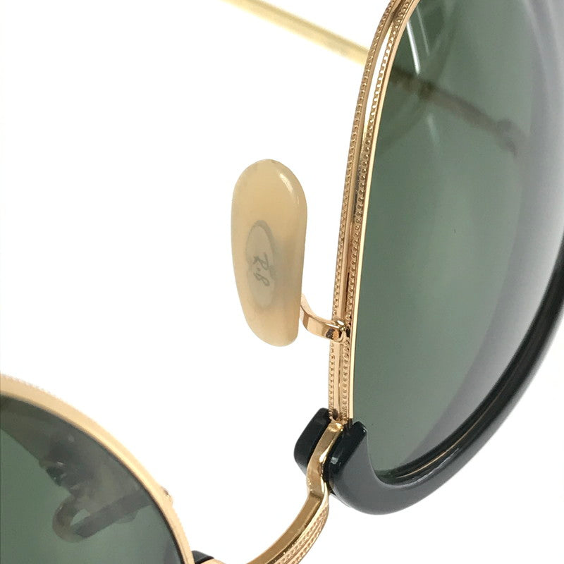 【中古品】【メンズ/レディース】 RAY-BAN NEWCLUBMASTER RB441 ニュー クラブマスター サングラス アイウェア アクセサリー 203-260710-ki-09-tagh サイズ：53□20 145 カラー：POLISH GOLD BLACK GREEN 万代Net店