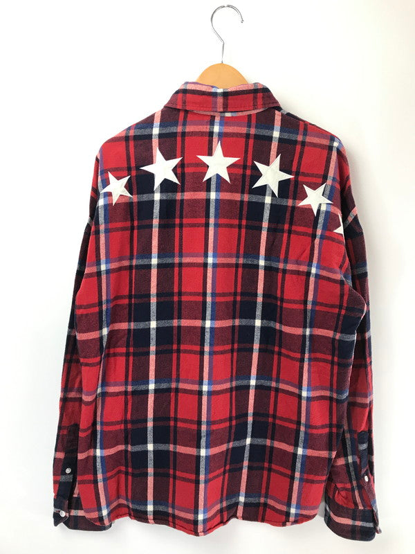 【中古品】【メンズ】 F.C.REAL BRISTOL エフシーレアルブリストル FLANNEL SHIRT フランネルシャツ 長袖 シャツ 142-260714-YY-17-tagh サイズ：M カラー：レッド 万代Net店