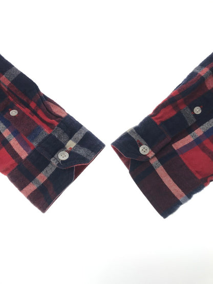 【中古品】【メンズ】 F.C.REAL BRISTOL エフシーレアルブリストル FLANNEL SHIRT フランネルシャツ 長袖 シャツ 142-260714-YY-17-tagh サイズ：M カラー：レッド 万代Net店