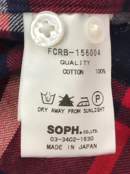 【中古品】【メンズ】 F.C.REAL BRISTOL エフシーレアルブリストル FLANNEL SHIRT フランネルシャツ 長袖 シャツ 142-260714-YY-17-tagh サイズ：M カラー：レッド 万代Net店