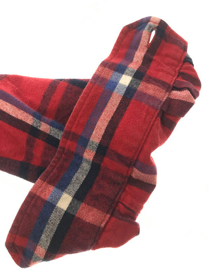 【中古品】【メンズ】 F.C.REAL BRISTOL エフシーレアルブリストル FLANNEL SHIRT フランネルシャツ 長袖 シャツ 142-260714-YY-17-tagh サイズ：M カラー：レッド 万代Net店