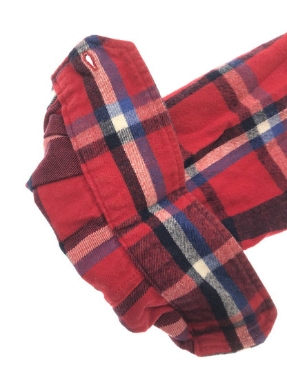 【中古品】【メンズ】 F.C.REAL BRISTOL エフシーレアルブリストル FLANNEL SHIRT フランネルシャツ 長袖 シャツ 142-260714-YY-17-tagh サイズ：M カラー：レッド 万代Net店